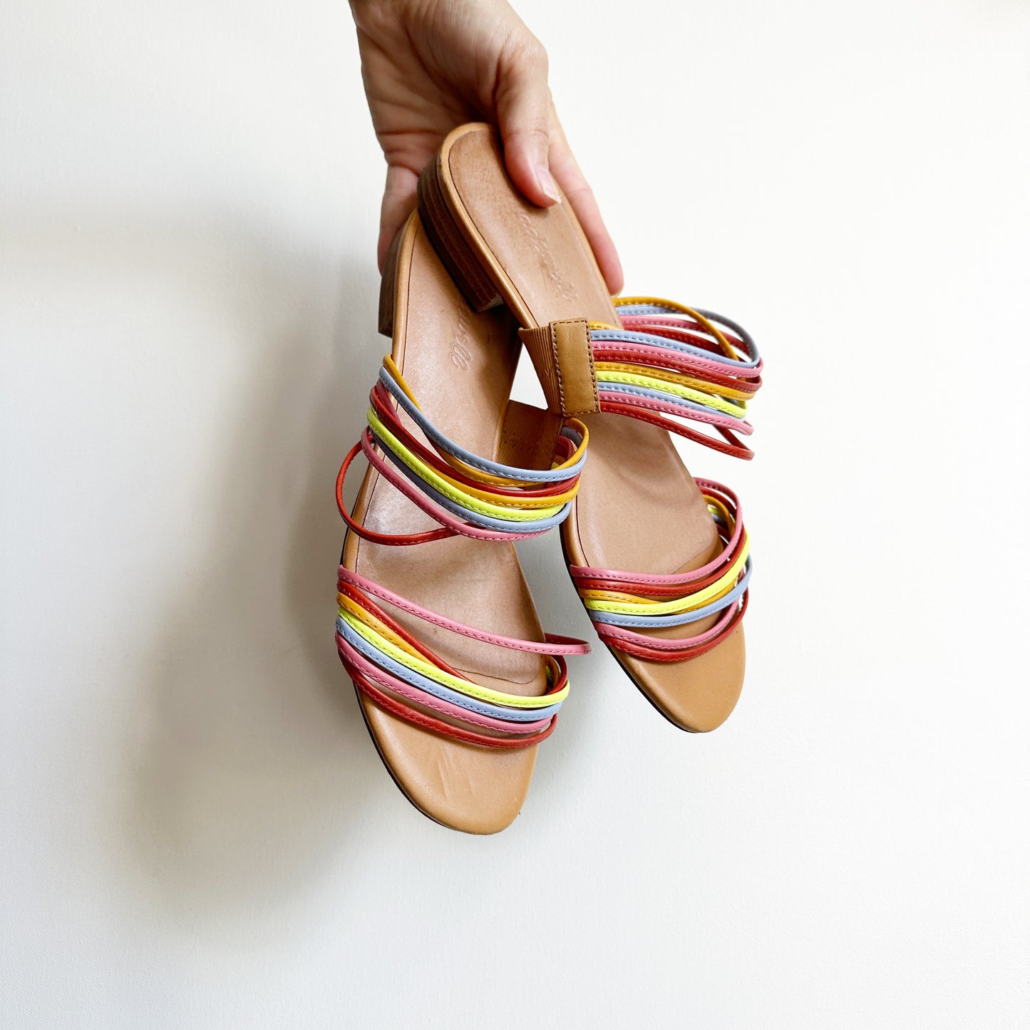Madewell Rainbow Strappy Slip-on Flat Sandals