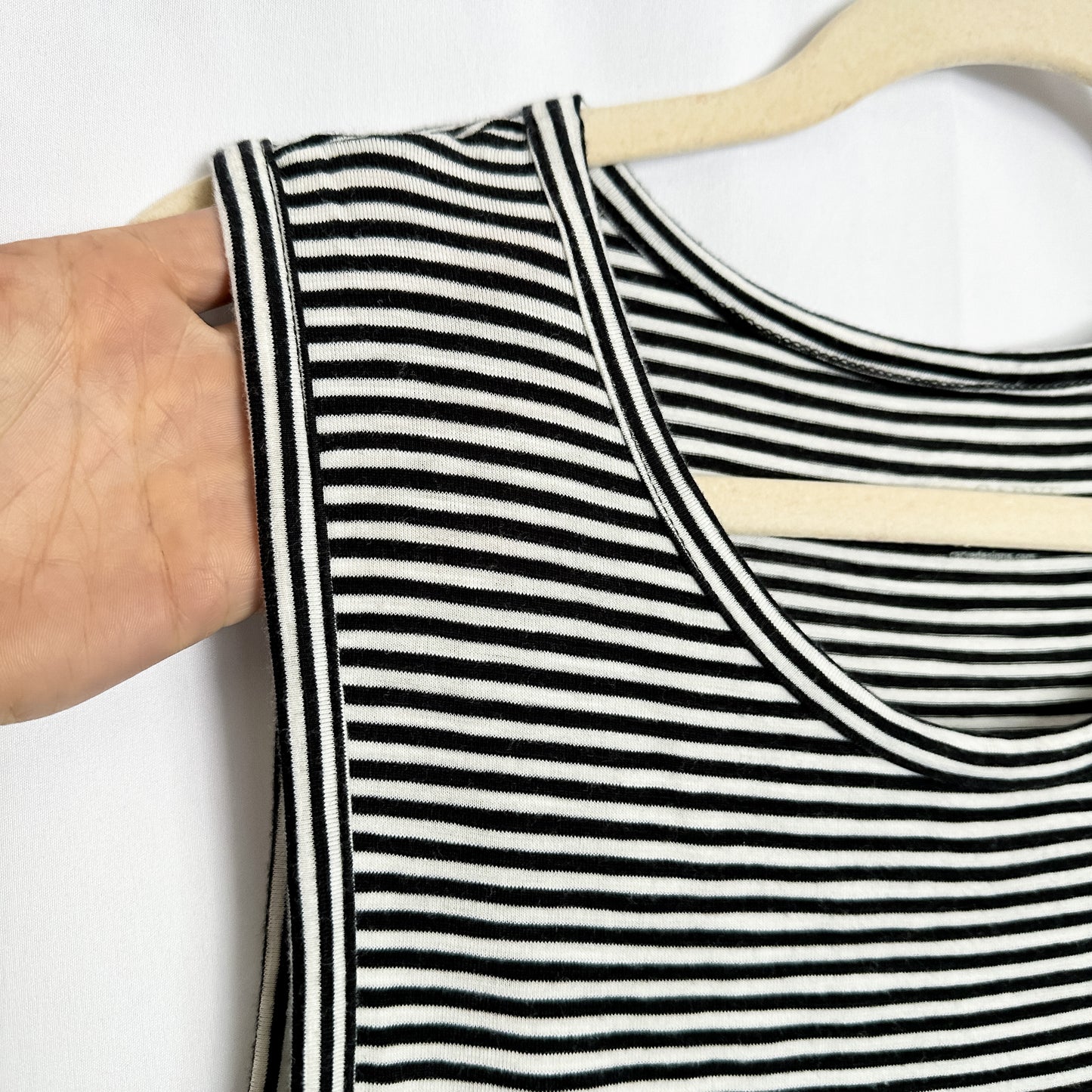 Striped Knit Tank Midi Dress (fits S-M)
