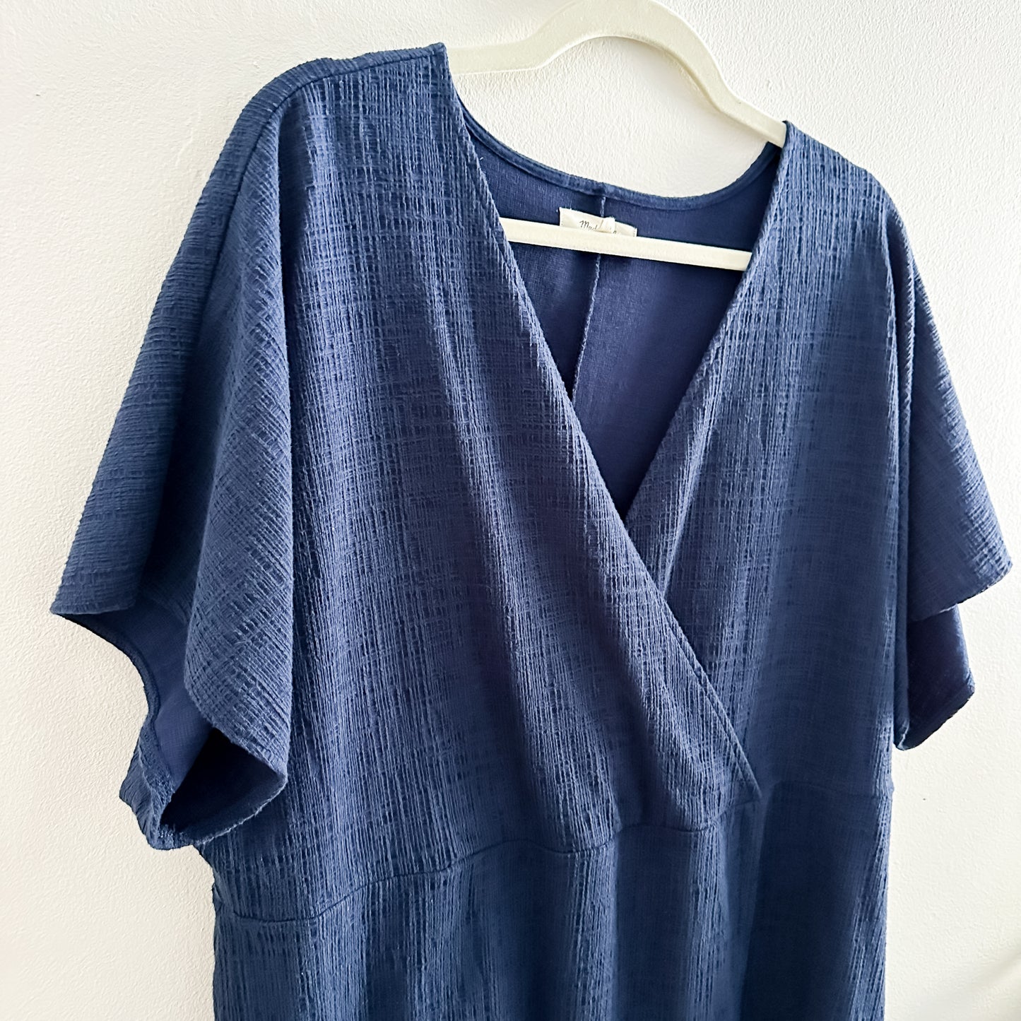 Madewell Navy Faux Wrap Dress (fits 3X)