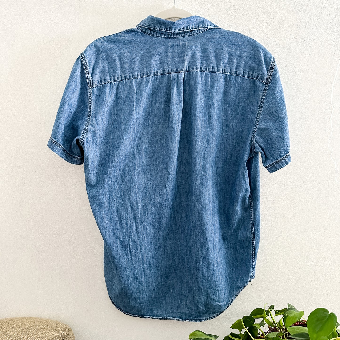 Gap Denim Short Sleeve Shirt (fits S-M)