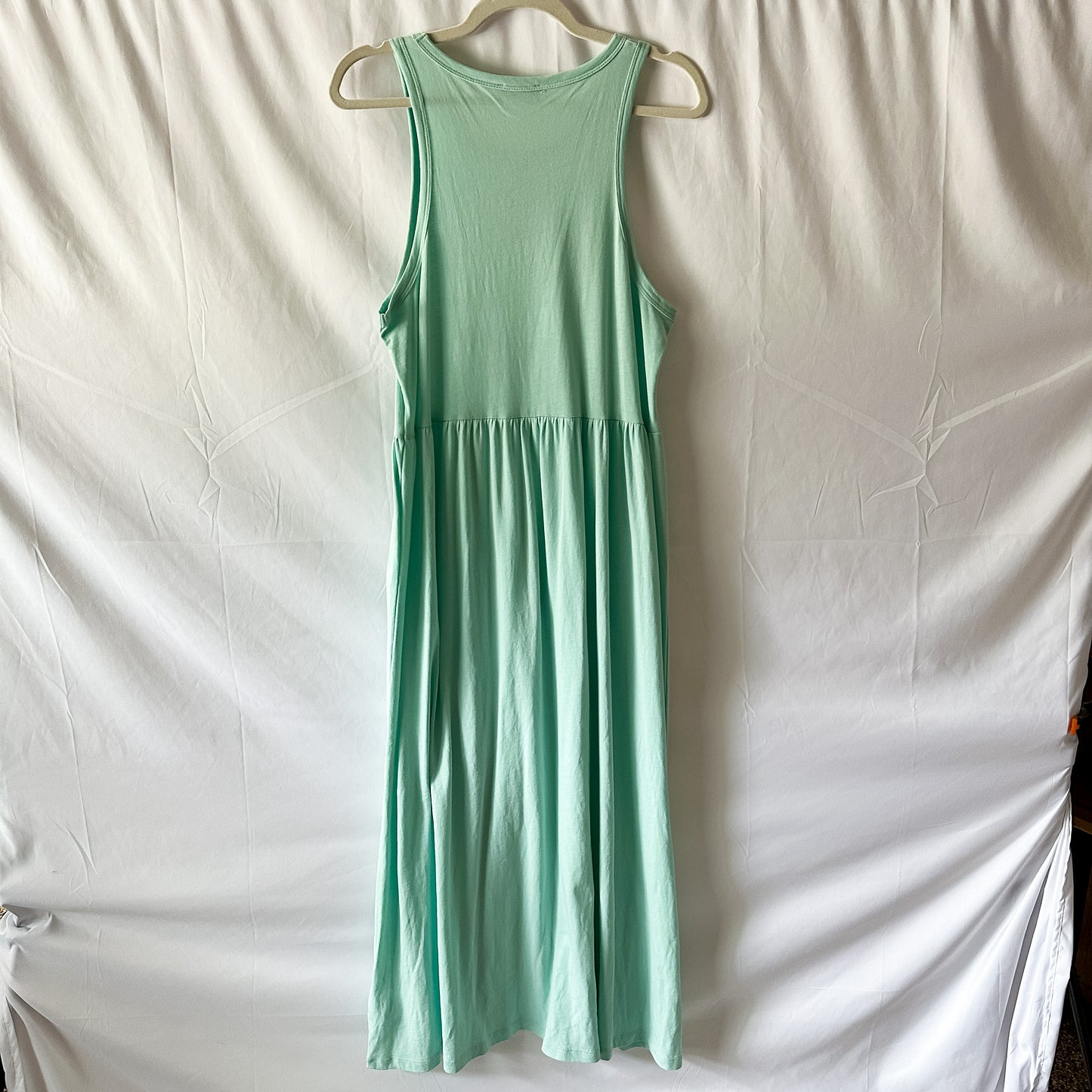 Sea Foam Jersey Knit Maxi Tank Dress (fits M)