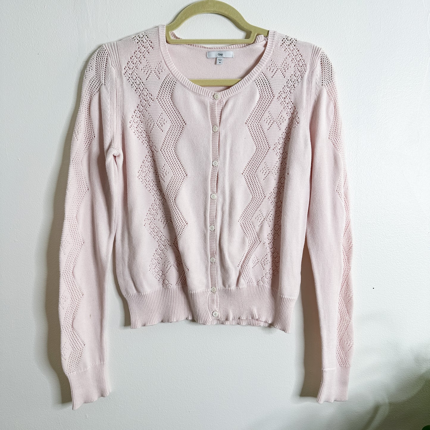 Pink Pastel Knit Cardigan (fits  S-M)