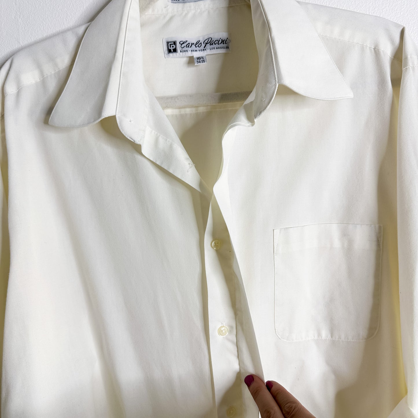 Off-White Vintage Cotton blend Button-Down (fits M-XXL)