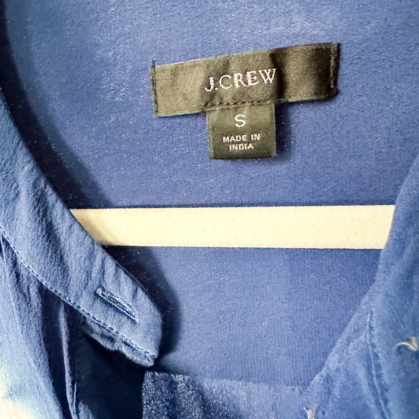 Silk Indigo Tie Dye Long Sleeve Button Down (fits XS-S)