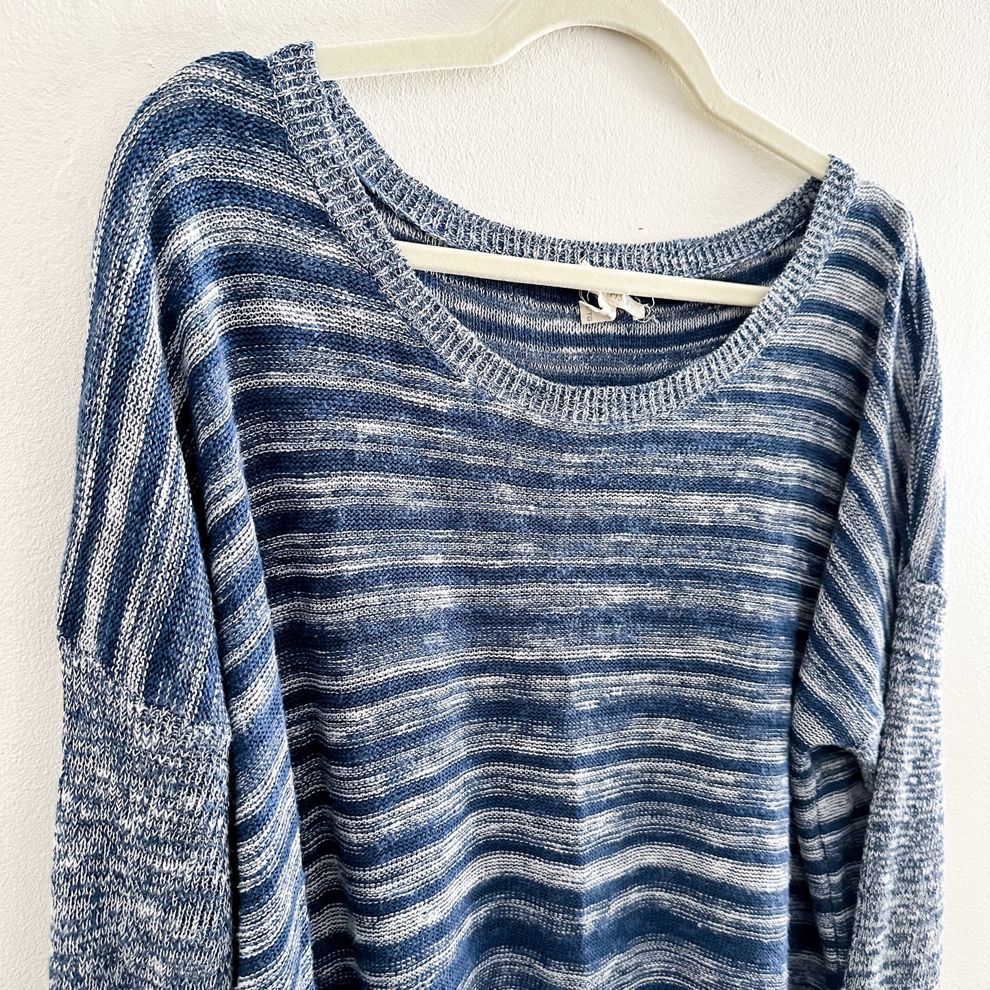 Eileen Fisher Linen/Cotton Blue Sweater (fits L-XL)