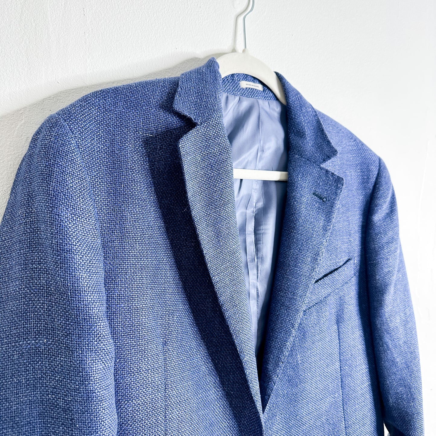 Blue Linen blend Blazer (fits M-XL)