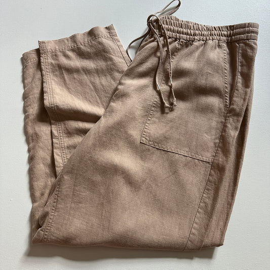 J. Crew Linen Blend Pull-on Pants (size XL)